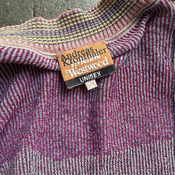 Vivienne Westwood 2017 Crazy Assymetrical Multi Colored Cardigan - Picture 10 of 10